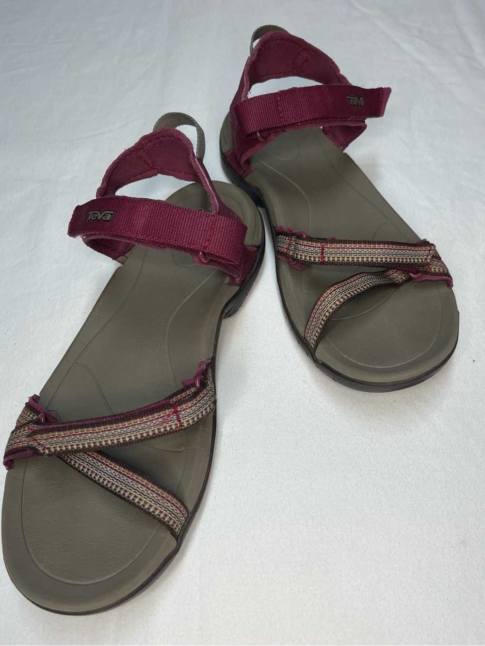 Teva Women's Oneway Sandals Burgundy - Picture 3 of 10